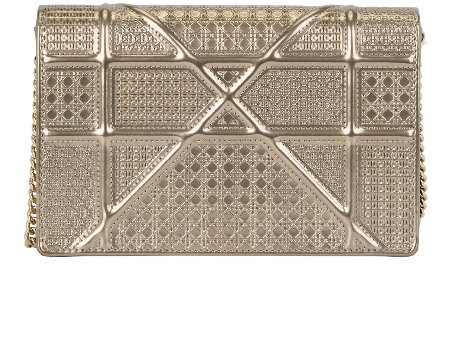 Diorama WOC, &pound;595, Handbags, Gold, Patent Leather, Back view